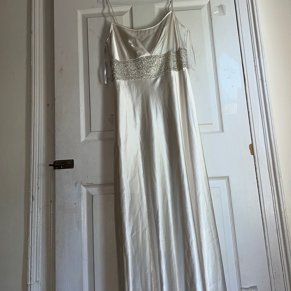 Beig colored wedding dress